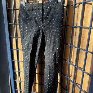 Liz Claiborne Career Black Polka Dot Dress Pants Size 8